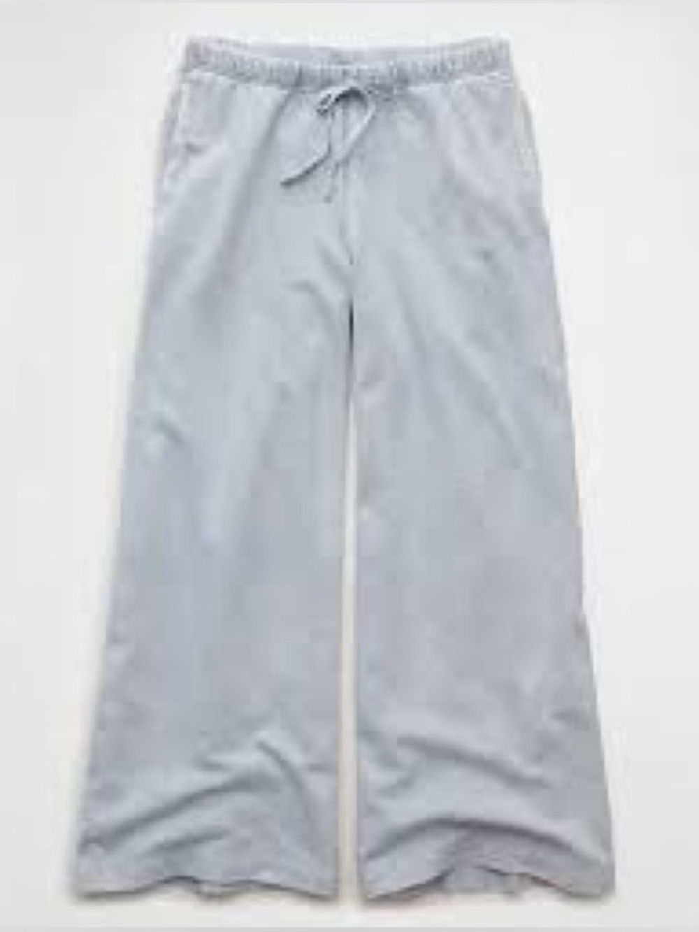 NWT! American Eagle Outfitters Every Day Luxe Light Gray Wide-Leg Sweatpants